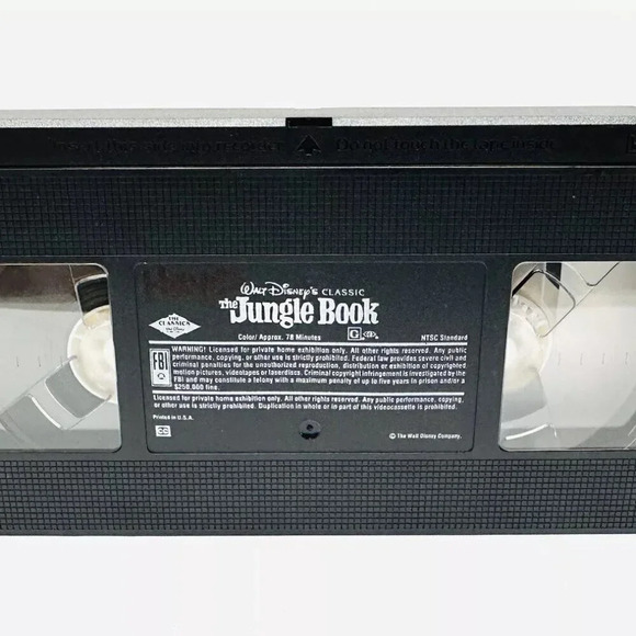 THE JUNGLE BOOK VHS Video Tape A Walt Disney Classic in Clamshell Case - Picture 6 of 6